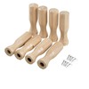 GAMESUN Soccer Table Handles, 5/8 inch Wooden Foosball Handle Grip,