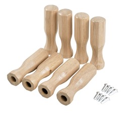 GAMESUN Soccer Table Handles, 5/8 inch Wooden Foosball Handle Grip, 8 Pack