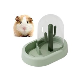 Automatic Feeder Hamster, Small Animal Feeder, Hamster Accessories, Hamster Bowl, for Hamsters, Birds, Pigeons, Parrots, Mini Hedgehogs (Green)