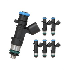 Amblee 6-Count Fuel Injector Compatible with Dodge Dakota, Durango, Nitro & Ram 1500, Jeep Commander, Grand Cherokee & Liberty, Mitsubishi Raider, Ram Dakota & Ram 1500 - V6 3.7L