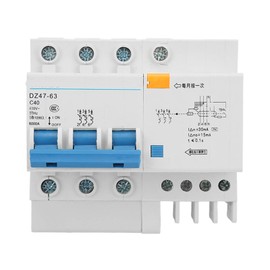 Miniature Circuit Breaker 3P and N Current Isolator DIN Rail 400V 40A 6000A Breaking Capacity
