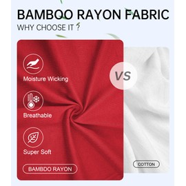 COLORFULLEAF Men's Underwear Breathable Bamboo Rayon Boxer Briefs Lightweight Open Fly Underwear Multipack(4J,X-Large)