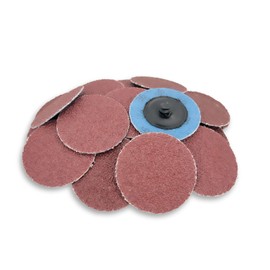 VSM 25-Pack - 2 inch 50 Grit (Medium) - Aluminum Oxide Quick-Change Disc, Type R, Tear-Resistant Polyester Backing, Hand-Held Machine Compatible, Durable Abrasive Discs