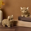 Resin Highland Cow Figurine - Highlander Cow Ornaments - Animals