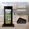 Mini Fridge Silicone Mat with Raised Edge, 23.6''x19.7'' Under Refrigerator