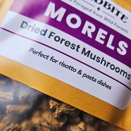 Premium Dried Morels Mushrooms - 2025 Season, Hand Foraged from Wild Forests, Culinary Ingredient
