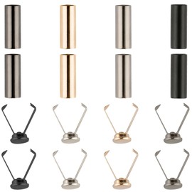 Rumyve 8pcs Rope Head Buttons,Rope Buckle Accessories,Metal Shoelaces Tips Head Cord,Decorative Buckles for Sweatshirts, Pants,Cap Cords