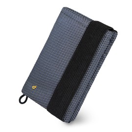 GUGGIARI® Slim Wallet with RFID Protection for Credit Cards, Cash and Key Holder, Men's Card Case, Slim Women's Wallet, Credit Card Holder Polyester, Grey - Pied De Poule