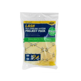 QEP LASH Tile Leveling System Project Pack - 100 1/16 in. Leveling Clips and 100