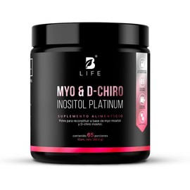 B Life Myo y D-Chiro Inositol 65 Porciones Mezcla de 40:1 Myo & D-Chiro Inositol Platinum 266.5 Gramos.