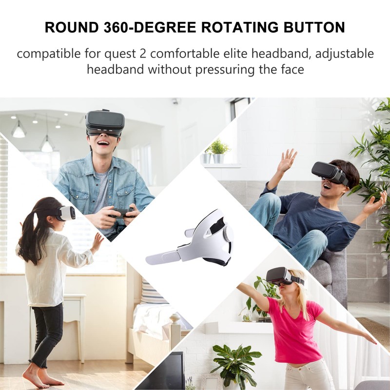 KICHOUSE Adjustable Vr Headset Strap Non- Design for Enhanced Comfort