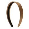 Tan 1 Inch Satin Hard Headband for Women anad Girls