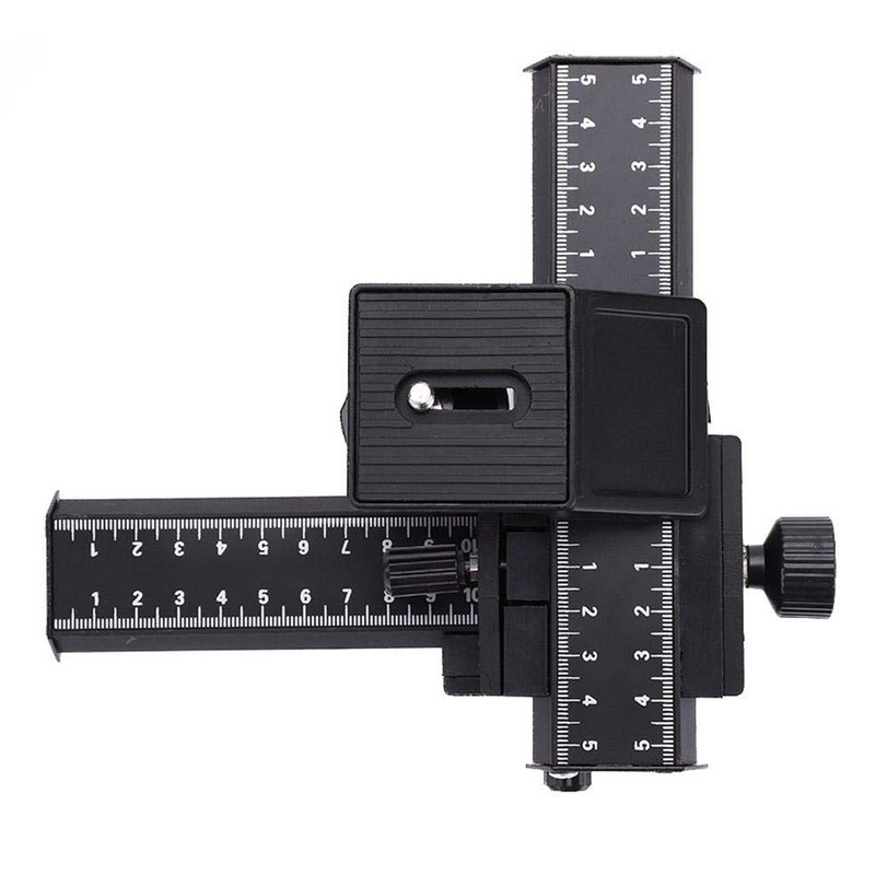 Camera Slider Dual Axis 4-Way Macro Rail Focusing Rail Slider,