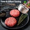 304 Stainless Steel Burger Press, Heavy Duty Adjustable Hamburger Meat