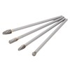 4pcs 6mm Tungsten Steel Carbide Rotary Burr Set Fits Rotary