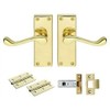 Carlisle Brass GK002EB/INTB Contract Victorian Scroll Latch Pack, 118 X