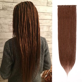 36 Inch 10 Strands Dreadlock Extensions Reggae Hip-hop Synthetic Hair Hippie Style Hair Dread Braids for Women and Men (36"strands of 10, 30#)