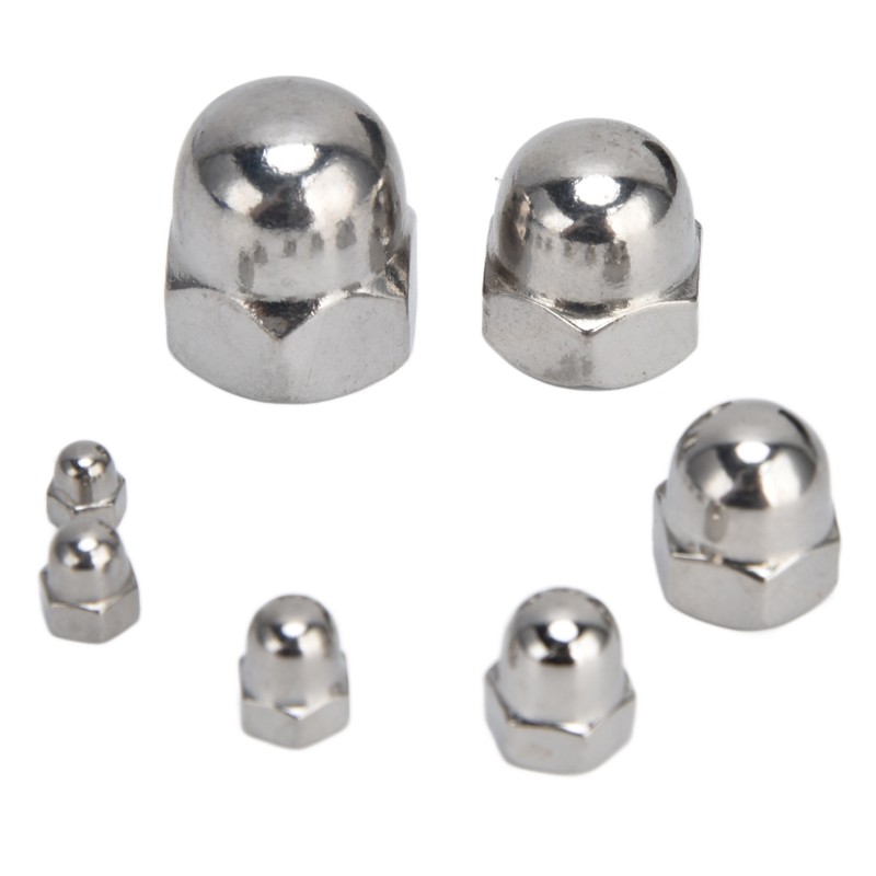 170Pcs Acorn Nuts Dome Head 304 Stainless Steel Caps Nut