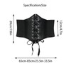 Pieces Corset Women's Black Elastic Corset Belt, black