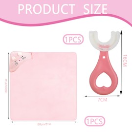 Syylqyr 2PCS Baby Towels Newborn, Hooded Baby Towel, Soft Material Ideal for Bath Time and Daily Use for Newborns and Infants Boy and Girl (pink)