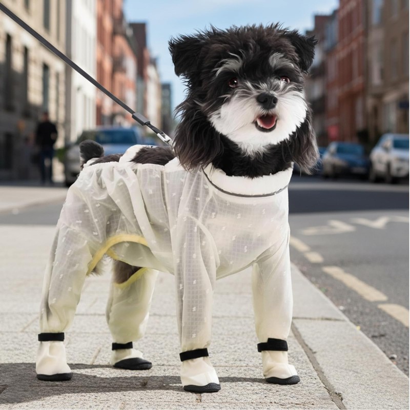 Anti Dust Pants with Shoes for Dogs,(Fit Weight: 1.8-3.2 lbs)
