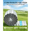6" x 50' Corrugated Metal Garden Edging Border, Galvanized Flexible