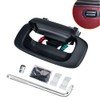 Riloer Tailgate Handle ABS Black Tailgate Handle with Replacement Kit