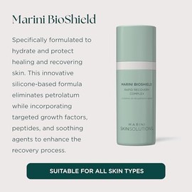 Marini SkinSolutions Bioshield Complejo de Recuperación Rápida - Hidratante Facial - Hidrata y Protege la Piel con Vitamina E y Glicerina - 28 g