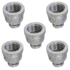 Supply Giant HNSD2121 2-1/2 X 3/4 Galvanized Malleable Iron Reducing Coupling, 2-1/2 in. x 3/4