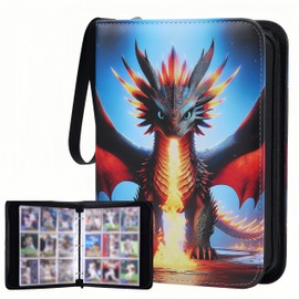 Trading Card Storage Album - 900 Pocket Card Binder with 50 Durable 9-Pocket Pages, Zipper Closure Collector's Album, Removable Sleeves for Card Protection, Perfect for Collectible Trading Cards