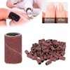 300Pcs Sanding Bands for Nail Drill, Brown Sanding Bands for