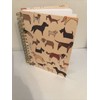Flomo Dog Journal Tan Dog Lovers Notebook Spiral Bound Hardcover