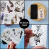 60 Sheets Temporary Tattoo for Adults and Kids, Long Lasting