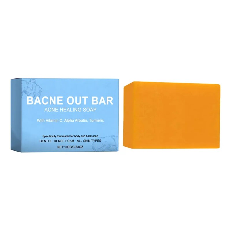 Jabón En Barra Bacne Out Para Acné Con Cúrcuma 100g