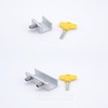 Window Sash Lock Stopper for Enhanced Security 2-Hole Lock Stopper 5ea