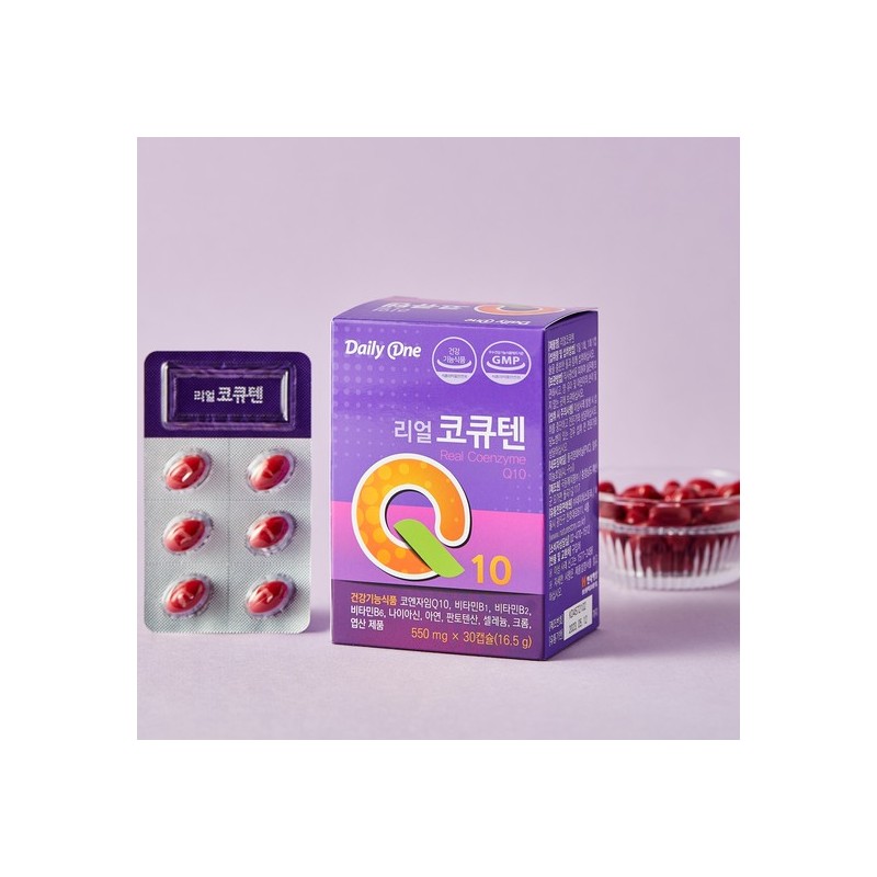 Daily One Real CoQ10 550mg x 30 Capsules 1 Bottle
