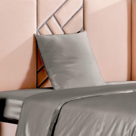 THXSILK 100% 19 Momme Silk Pillowcase Cushion Cover with Zip - Silk Pillow Cover - Super Soft and Smooth Silk Pillow Cover