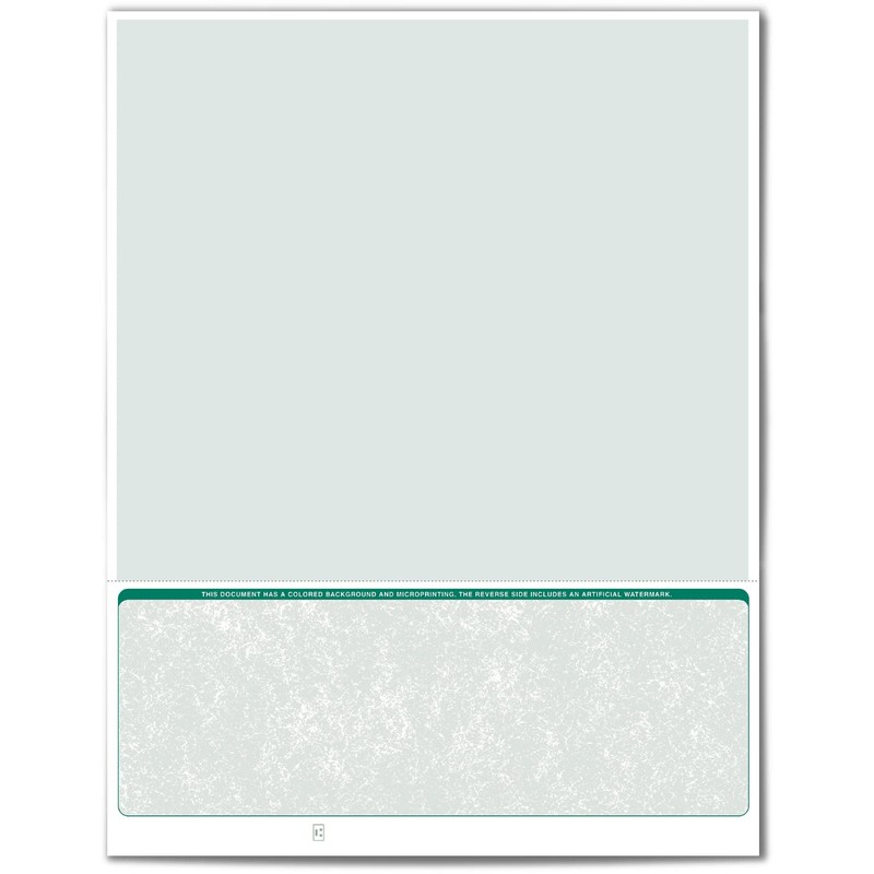 VersaCheck ValueChex - 500 Blank Business Voucher Checks - Green