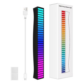 Sound Reactive LED Light Bar RGB Colorful APP Control Audio Music Rhythm Dynamic Strip Light for Car Gaming PC TV Room