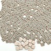 500PCS / 1.1LB Square Ceramic Mosaic Tiles, 0.4 x 0.4