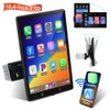 Rrrradio 10.4" Single 1 Din Touch Screen Car Stereo Wireless