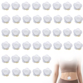 50 Stück Rizinusöl Packung,Selbstklebende Rizinusöl Bauchnabel,Castor Oil Patches,Patches Kein Waschen für Bauchnabel und überall (Weiß,Öl Nicht Lieferumfang Enthalten)