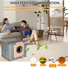 10 Pack Vacuum Dust Bags for Eufy X8 Pro / X10 Pro Omni Robot Vacuum Self-Empty Station, Large Capacity Anti-Bacterial and Deodorizing Vacuum Dust bag, Replacement Vacuum Storage Bags