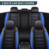 Car Seat Covers Front&Rear Full Set Seat Protector Pu Leather