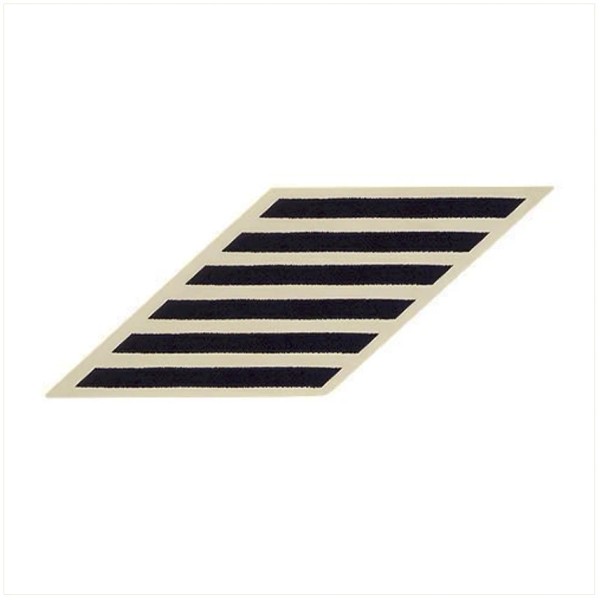 Vanguard NAVY HASH MARKS: BLUE EMBROIDERED ON WHITE CNT -