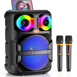 Universal JYX Home Bluetooth Speaker Party Stereo Subwoofers Karaoke Machine With 2 Mics