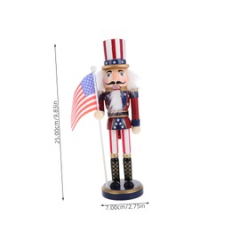 MAGICLULU 1pc Wooden Nutcracker Soldier Ornament Classic Christmas Decor for Home Office Painted Design Lightweight Festive Adornment for Nutcracker Lovers