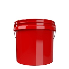 detailmate Car Wash Set: Wash Bucket Red 3.5 Gallon (12 L) with Detail Guardz Dirt Lock Wash Bucket Insert Black for Scratch-Free Hand Wash