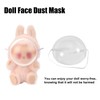 Doll Face Mask Cover with Elastic Band, Acrylic Transparent Toy