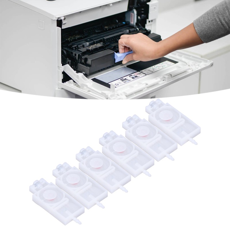 6Pcs Ink Damper Solvent Inkjet Head Rectangular PP Damper Replacement